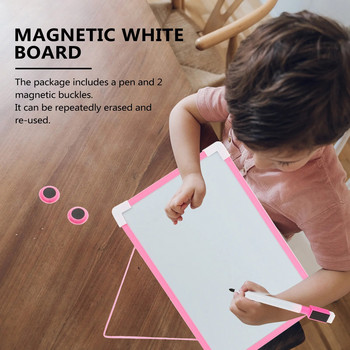 Small Dry Erase Whiteboard Μικρός μαγνητικός πίνακας με μαρκαδόρο Μαγνητικός κρεμαστός πίνακας φορητός μίνι λευκός διπλής όψης
