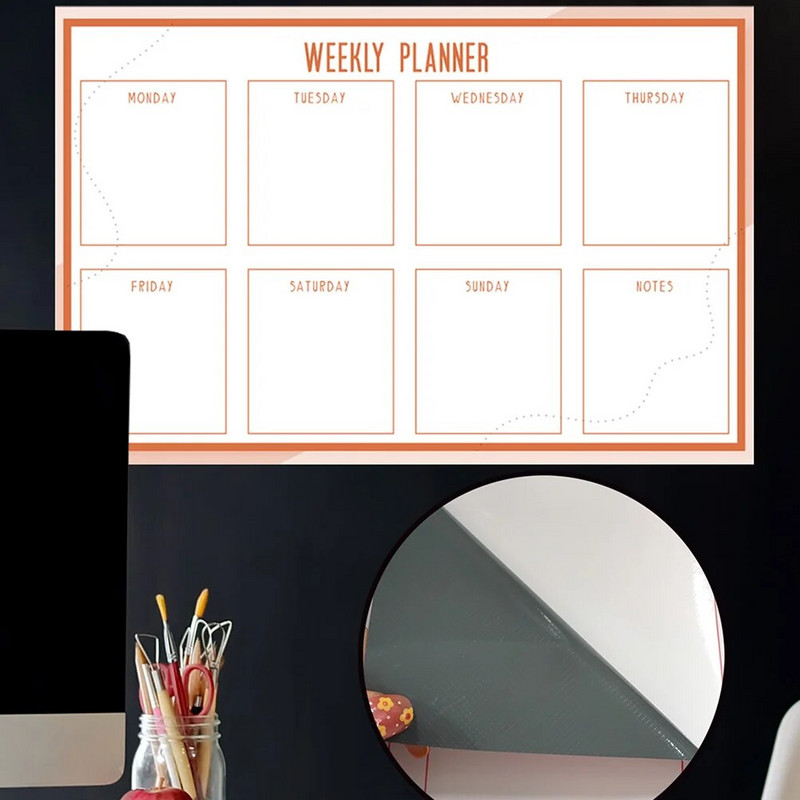 Atkārtoti Ledusskapis Tāfele Ledusskapis Kalendārs Ikmēneša Sienas Nedēļas Plānotājs Dry Dzēst tāfeles uzlīmes