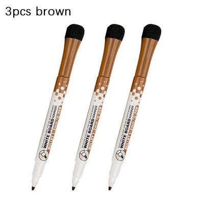 8 spalvų magnetinės lentos rašikliai Adsorbuojamasis trinamas lentos rašiklis su teptuko šaldytuvo magnetu Vaikų tapybos spalvų žymeklis