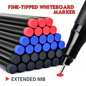 10 τεμάχια/σετ 0,5 mm Extra Fine Tip Dry Ease Markers Στυλό με δυνατότητα διαγραφής Whiteboard Art Marker Pen for Office School Planning White Board