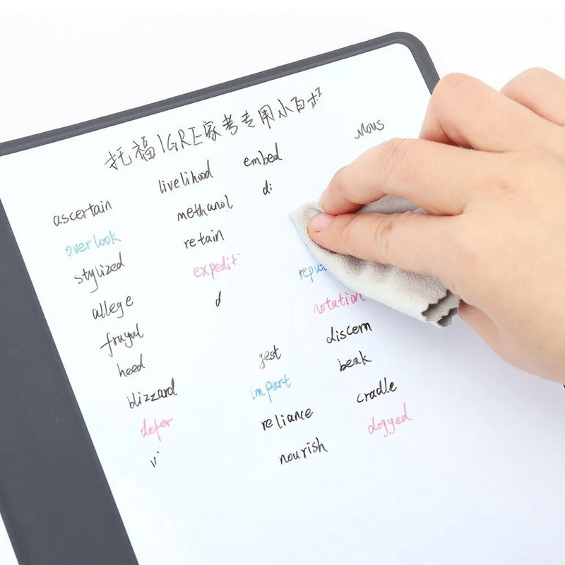 10 τεμάχια/σετ 0,5 mm Extra Fine Tip Dry Ease Markers Στυλό με δυνατότητα διαγραφής Whiteboard Art Marker Pen for Office School Planning White Board