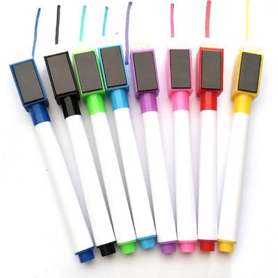 Ginflash 8 boja Izbrisiv magnetski marker za bijelu ploču Olovka za bijelu ploču Kreda Staklo Keramika Uredska škola