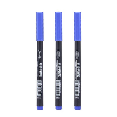 3 ΤΕΜ/Σετ Μαρκαδόρος με δυνατότητα διαγραφής λευκού πίνακα Extra Fine Tip 0,5mm Dry Ease Markers Φιλικό προς το περιβάλλον Marker Office School Home