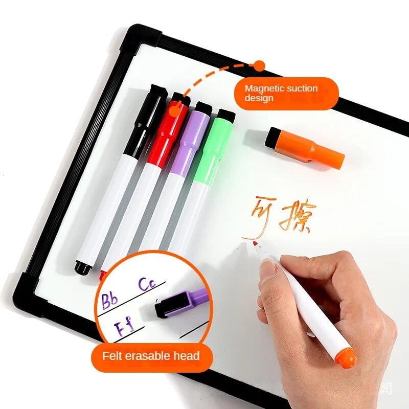 8 Χρώματα/Σετ Μαγνητικός Μαρκαδόρος Λευκός Πίνακας με δυνατότητα διαγραφής Μαρκαδόρος Μαυροπίνακας Κιμωλία Γυαλί Κεραμικά Γραφείο Σχολική Τέχνη Μαρκαδόρος Χαρτικά