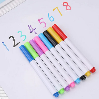 Στυλό μαρκαδόρων λευκού πίνακα Μπλε Μαύρο Κόκκινο Πράσινο Μαρκαδόρο Μαγνητικό Μαυροπίνακα Σβώσιμο Στυλό Γόμα Γόμα για το 2021 Σχολείο