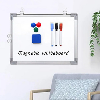 Λευκός πίνακας διπλής όψης με μαγνητικό στεγνό σβήσιμο 40X30cm Γραφείο Σχεδιασμός Τάξης Γράψιμο Σχέδιο Πίνακας Μηνυμάτων
