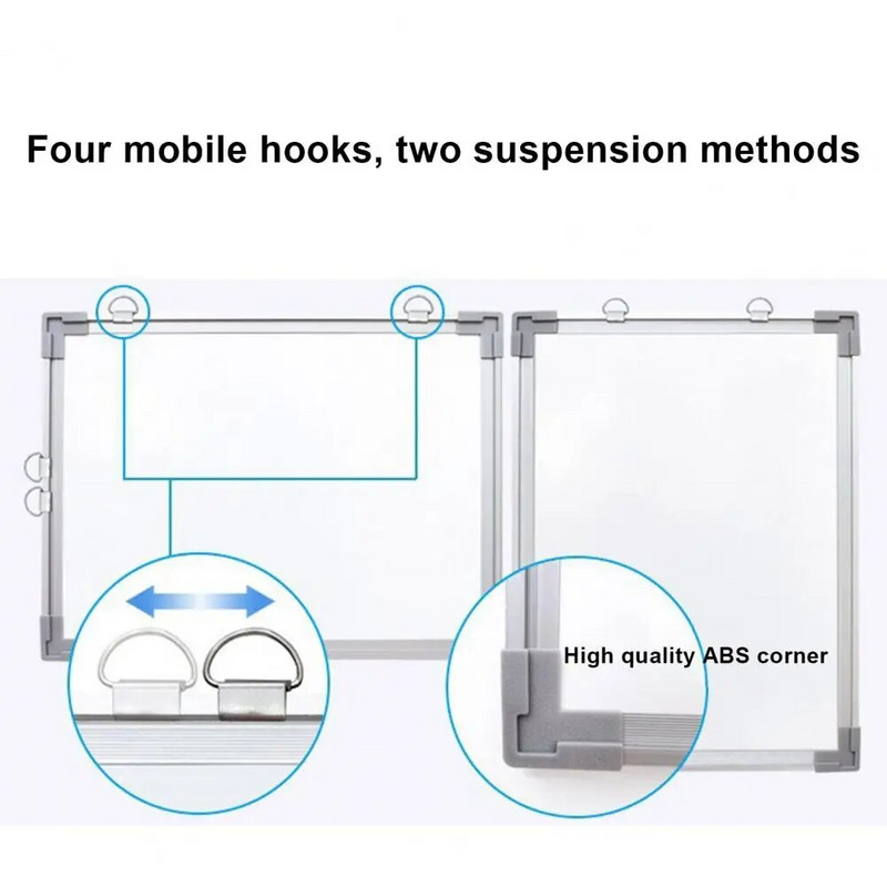 40X30CM magnetiline kuivkustutatav tahvel Kahepoolne seinakinnitus Kontori klassiruumi planeerimine Kirjutamine Joonis Teadetetahvel
