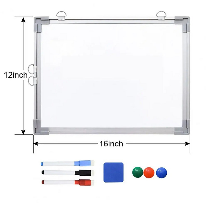 40X30CM magnetiline kuivkustutatav tahvel Kahepoolne seinakinnitus Kontori klassiruumi planeerimine Kirjutamine Joonis Teadetetahvel