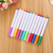 1/12 tk värviline vedel kriit tolmuvaba ja kustutatav LED luminofoorvalgusti tahvlipliiats lastele grafiti maalimiseks