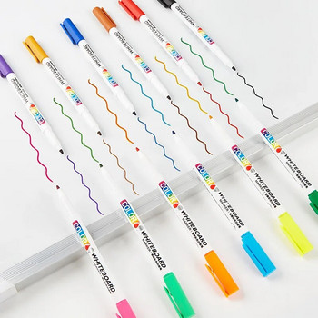 12 цветни маркери за черна дъска, изтриваеми маркери на водна основа, нетоксичен писалка за писане и рисуване за деца