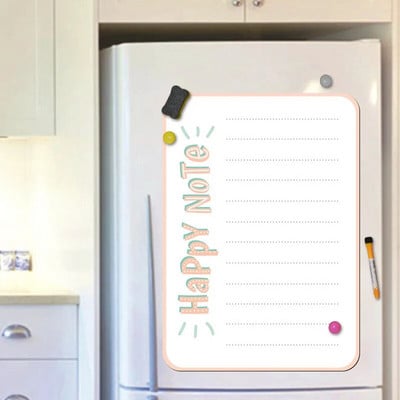 Erasable Whiteboard Fridge Magnet Board Μηνιαίο εβδομαδιαίο χρονοδιάγραμμα Αυτοκόλλητα ημερολογίου μαλακών πινάκων Υπόμνημα γραφής μηνυμάτων