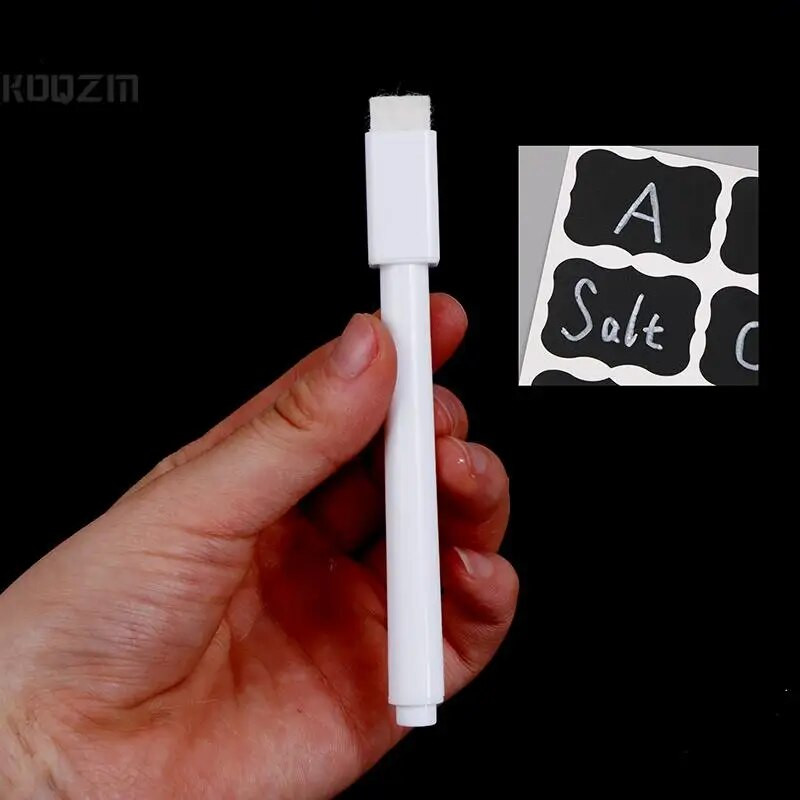 5 gab. Izdzēšama balta šķidra krīta pildspalva/marķieris stikla logu tāfelei