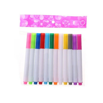 12 τεμάχια/σετ Διαφορετικά χρώματα Υδατοδιαλυτή υγρή κιμωλία Παιδικό στυλό σχεδίασης Πίνακας κιμωλίας Μαρκαδόρος δασκάλου