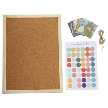 1 комплект домашно табло за съобщения Декоративно табло за обяви Коркова дъска Дисплей Коркова дъска