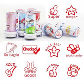 Σφραγίδα 1 τμχ Αγγλικά Σχολιασμός Σχολείου Σφραγίδες Ενθάρρυνσης μαθητών Αγγλικά Φωτοευαίσθητο Κεφάλαιο Σχόλιο Ανταμοιβή Παιδικά Δώρα Σφραγίδα