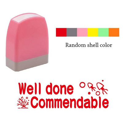 Σφραγίδα 1 τμχ Αγγλικά Σχολιασμός Σχολείου Σφραγίδες Ενθάρρυνσης μαθητών Αγγλικά Φωτοευαίσθητο Κεφάλαιο Σχόλιο Ανταμοιβή Παιδικά Δώρα Σφραγίδα