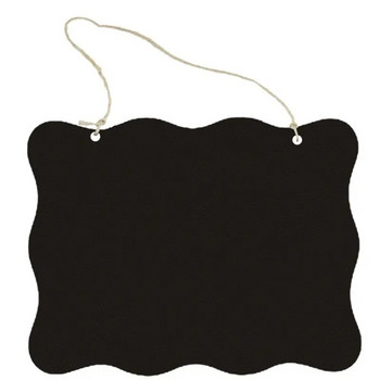 Двустранни изтриваеми знаци на черна дъска Малка табла за съобщения Висяща табела на черна дъска за сватбена пекарна Домашно парти