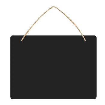 Двустранни изтриваеми знаци на черна дъска Малка табла за съобщения Висяща табела на черна дъска за сватбена пекарна Домашно парти