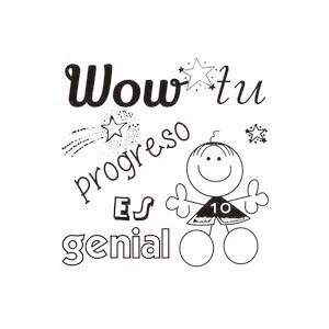 1 kus Detská povzbudzujúca pečať pre učiteľov španielčiny, výučbové nástroje pre študentov, španielsky motivačný darček, chvála, odmena, samonanášacie pečiatky