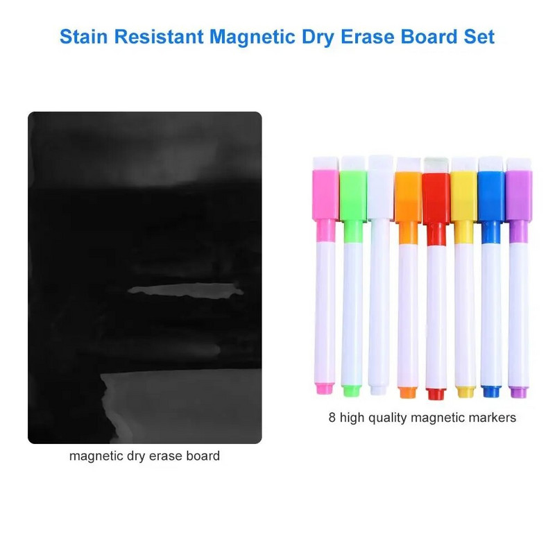 1 vnt. šaldytuvo magneto lentos lipdukai Magnetinė piešimo lenta Nuimamas piešinys, trinamas lenta 30*12cm