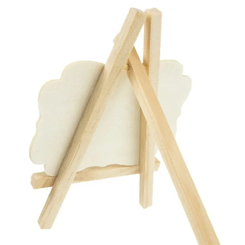 1-5 TK/komplekt Mini puidust tahvel Menüü Silt Kiip suur Väike teadetetahvel Pulmapeo kujundus Ornamendid Memode rekvisiidid