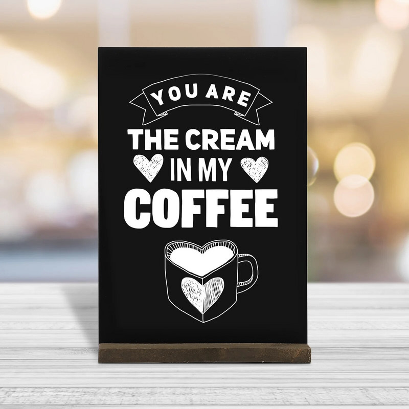 Stovinčios iškabos šiferis Mini lentos ženklai Vestuvinė lenta Dvipusė darbalaukio ekrano lenta Medinės lentos ornamentas