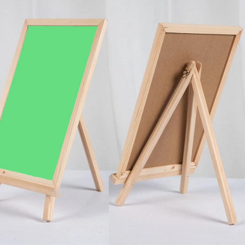 Επιτραπέζιο μήνυμα Μαυροπίνακας Ξύλινο στήριγμα μαυροπίνακα Παιδικό Ξύλινο σημείωμα Μαύρος πίνακας Πτυσσόμενοι πίνακες γραφής