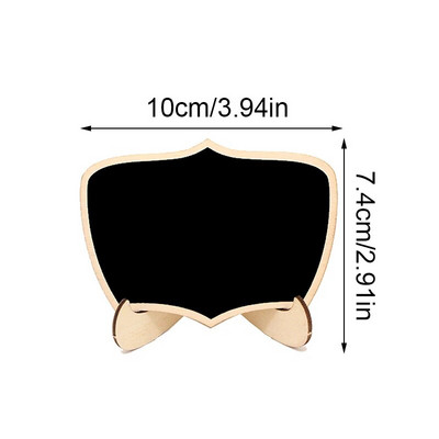 10 бр. Мини табла с форма на дантела с табла за съобщения Табло за маса Табели за карти Мемо за дома Рожден ден Сватбено парти