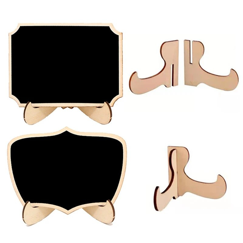 10 бр. Мини табла с форма на дантела с табла за съобщения Табло за маса Табели за карти Мемо за дома Рожден ден Сватбено парти