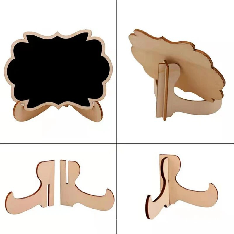 10 бр. Мини табла с форма на дантела с табла за съобщения Табло за маса Табели за карти Мемо за дома Рожден ден Сватбено парти