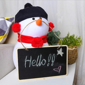 Δημιουργική διακόσμηση Cottonwood Μικρός Μαυροπίνακας 30X20CM Κρεμαστός τοίχος Τύπος Πίνακας Μηνυμάτων Ξύλινη χειροτεχνία Δώρο XSHB009