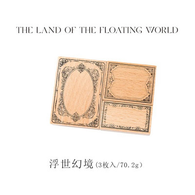 Kortelių mylėtojas 3/4 vnt. [Baroko fantazijos serija] Senovinis žurnalo antspaudas Medinis / guminis antspaudas Scrapbooking įrankiai Mokyklos biuro raštinės reikmenys