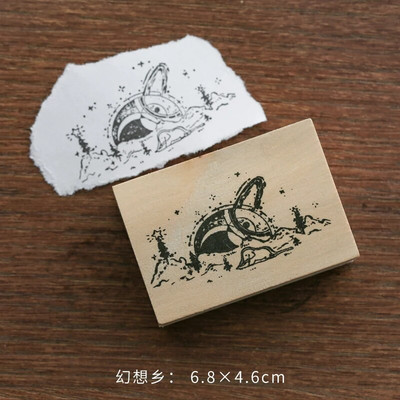 Vintage Σειρά Little Prince Ξύλινες σφραγίδες από καουτσούκ Ζεστό παραμύθι Planet Scrapbooking Bullet Journaling Αξεσουάρ Χαρτικά