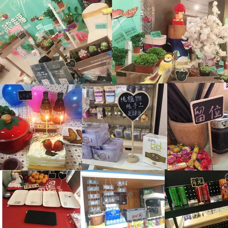 ALLTU Super miela mini kūrybinė namų medinė lenta studentų biuro raštinės reikmenų pranešimų lenta Užrašų lenta