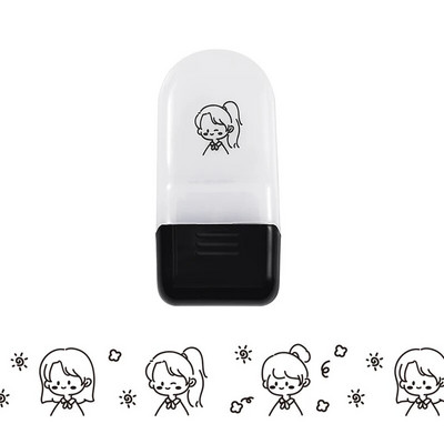 Μοτίβο κινουμένων σχεδίων Rolling Stamp Flower DIY Creative Seal Graffiti Εγχειρίδιο DIY Roller Lace Decoration Stationery Journal Supplies