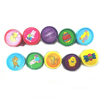 Komplekt 10 tk Easter Bunny Egg templikomplekt lastele Multifilmi isevärvivad margid