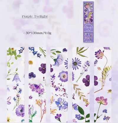 Semn de carte pentru plante, PVC, semitransparent, pentru cărți de lectură, marcatori pentru pagini cu flori retro, articole de papetărie, rechizite școlare, cadou pentru femei, fete