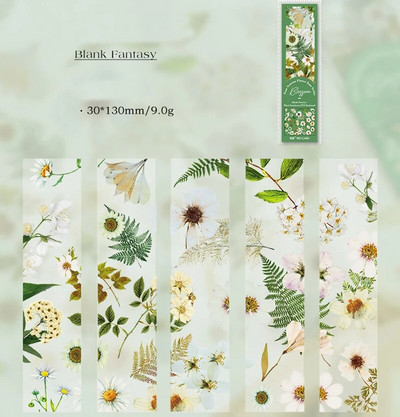 Semn de carte pentru plante, PVC, semitransparent, pentru cărți de lectură, marcatori pentru pagini cu flori retro, articole de papetărie, rechizite școlare, cadou pentru femei, fete