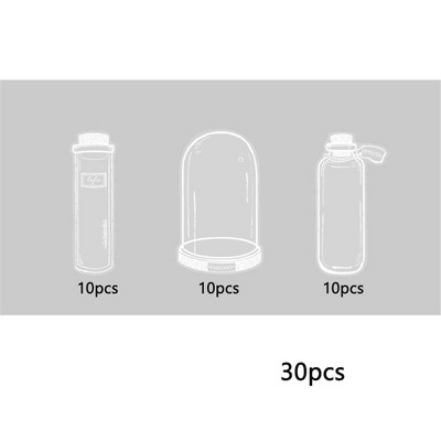 30 vnt. skaidrių džiovintų gėlių žymės „pasidaryk pats“ rankų darbo knygų ženklai stiklinių indų lipdukai gėlių puslapių spaustukai be gėlių raštinės reikmenų