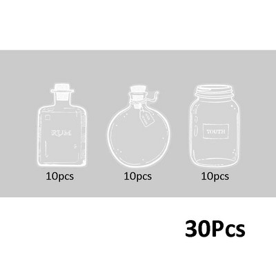 30 vnt. skaidrių džiovintų gėlių žymės „pasidaryk pats“ rankų darbo knygų ženklai stiklinių indų lipdukai gėlių puslapių spaustukai be gėlių raštinės reikmenų