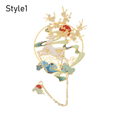 Kinietiško stiliaus žalvaris Žymė kutais pakabukas Retro knygos segtukas Metalinis puslapių žymėjimas studentams Dovanų raštinės reikmenys Mokykliniai biuro reikmenys