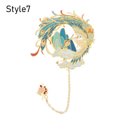 Kinietiško stiliaus žalvaris Žymė kutais pakabukas Retro knygos segtukas Metalinis puslapių žymėjimas studentams Dovanų raštinės reikmenys Mokykliniai biuro reikmenys