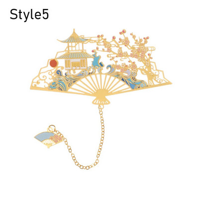 Kinietiško stiliaus žalvaris Žymė kutais pakabukas Retro knygos segtukas Metalinis puslapių žymėjimas studentams Dovanų raštinės reikmenys Mokykliniai biuro reikmenys