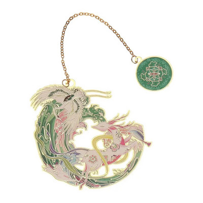 Kinietiško stiliaus žalvaris Žymė kutais pakabukas Retro knygos segtukas Metalinis puslapių žymėjimas studentams Dovanų raštinės reikmenys Mokykliniai biuro reikmenys