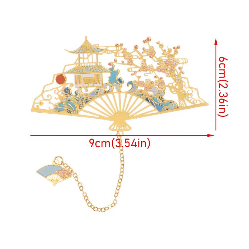 Kinietiško stiliaus žalvaris Žymė kutais pakabukas Retro knygos segtukas Metalinis puslapių žymėjimas studentams Dovanų raštinės reikmenys Mokykliniai biuro reikmenys