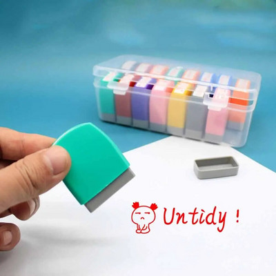 Ștampila de predare Ștampila de comentariu cu autocerneală Sigiliu de recompensă DIY Capitolul fotosensibil Sigiliu pentru copii Timbre de desene animate Rechizite școlare de birou