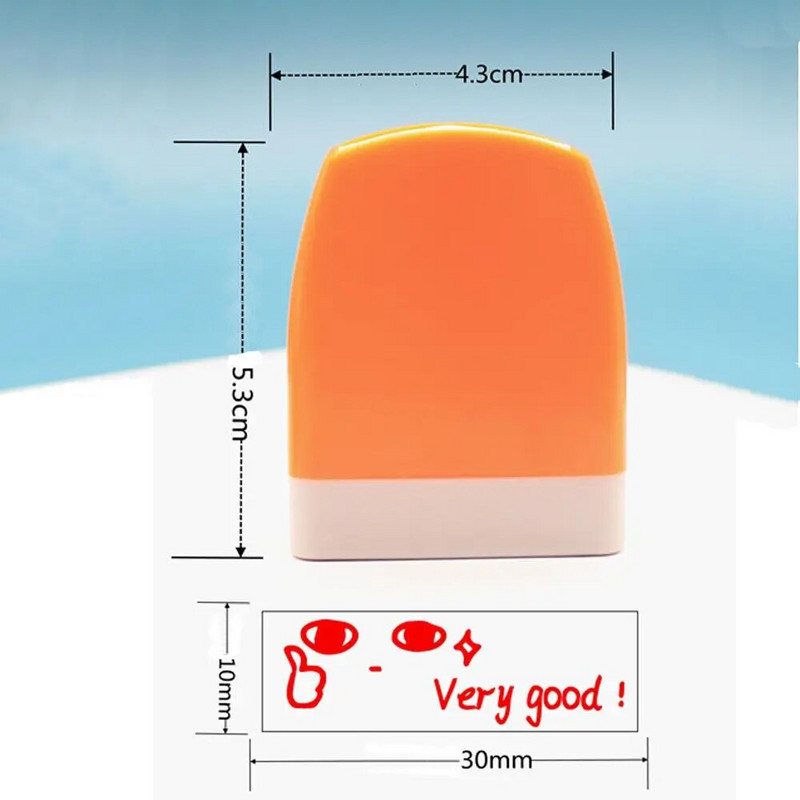 Õpetustempel Ise tint Kommentaarid tempel DIY Preemiapitser Valgustundlik peatükk Laste pitser Multifilmi margid Kontoritarbed