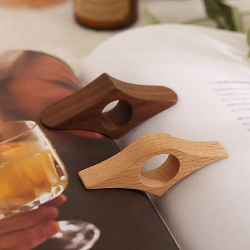 Hot Wooden Thumb Bookmark One Hand Reading Thumb Book Support Βιβλίο βάσης σελίδας για λάτρεις βιβλίων γραφείου Εργαλεία βοηθημάτων γρήγορης ανάγνωσης