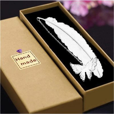 1 tk ilusad järjehoidja kirjatarbed, tasuta kohaletoimetamine 2022. aasta kooliõpetajate tänukingitused Hiina stiilis messingist sulgedega raamatumärkide auhind