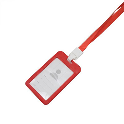 Κάτοχος κάρτας 1 τμχ Όνομα ταυτότητας Κάλυμμα κάρτας εργασίας Κάτοχοι κάρτας εργασίας Σήμα ταυτότητας εργασίας με θήκη για κάρτα με κορδόνι